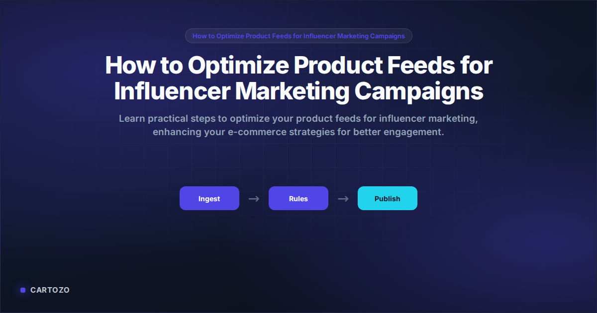 How to Optimize Product Feeds for Influencer Marketing Campaigns