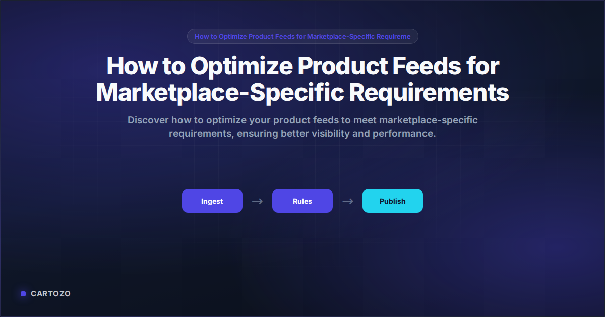 How to Optimize Product Feeds for Marketplace-Specific Requirements