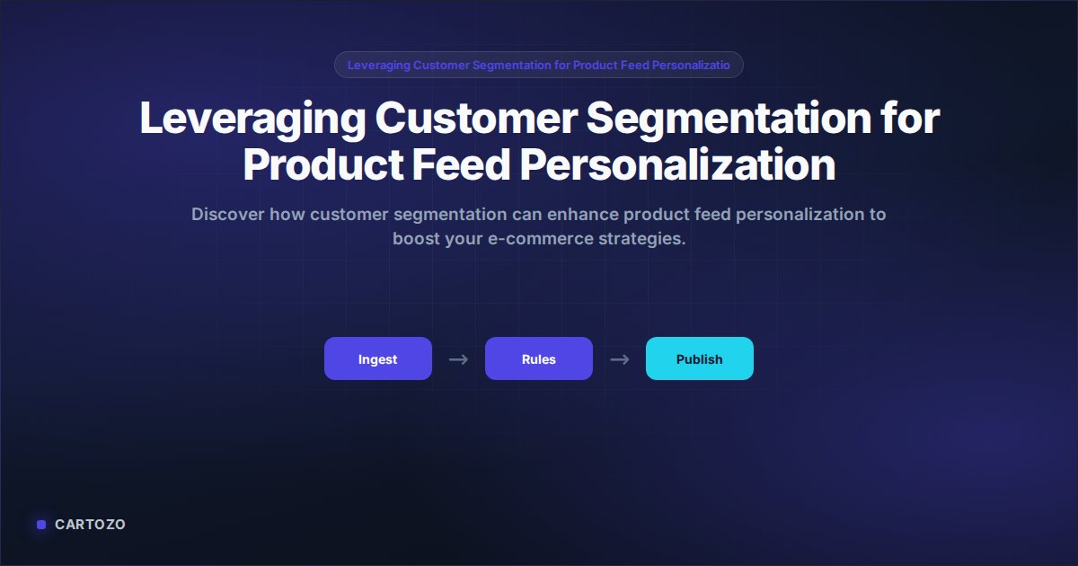 Leveraging Customer Segmentation for Product Feed Personalization
