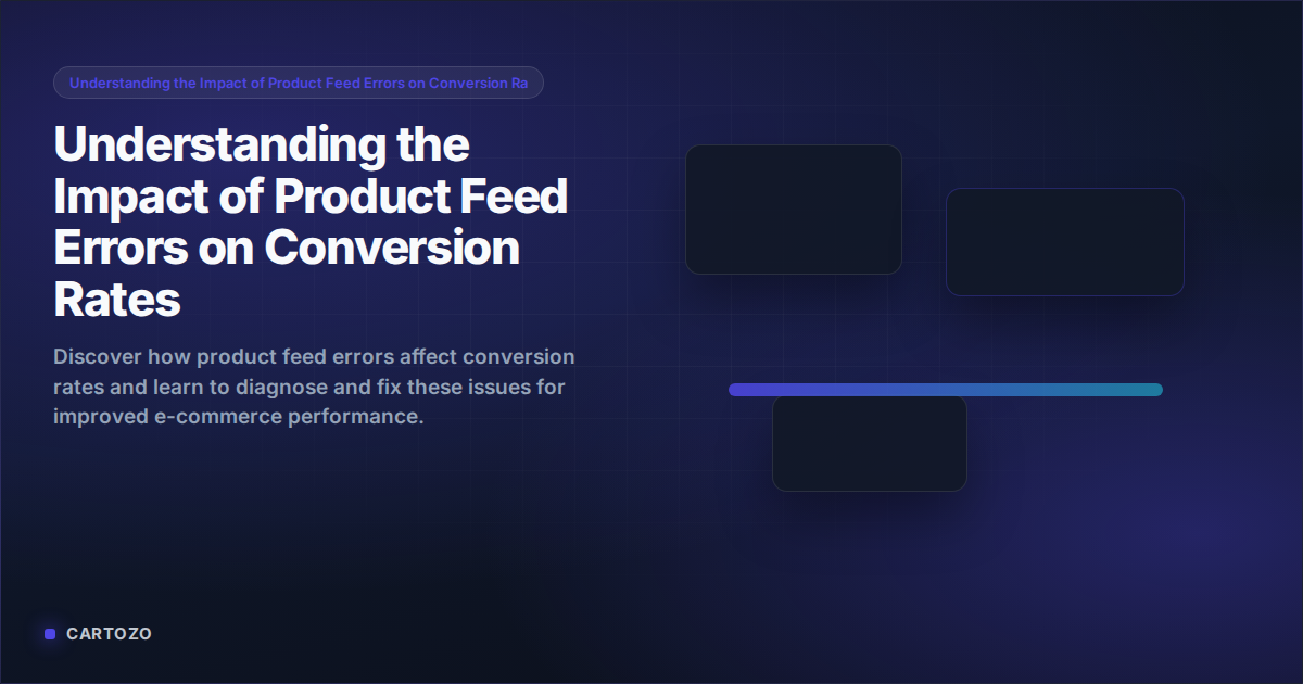 Understanding the Impact of Product Feed Errors on Conversion Rates